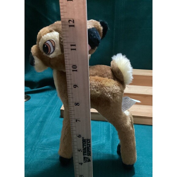 Vintage Disney BAMBI Standing Fawn Deer Promotional Plush Toy 12" Wire In Legs - Picture 10 of 14